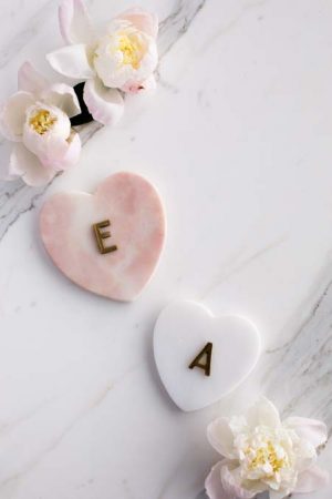 Marmi Kalp Bardak Altlık